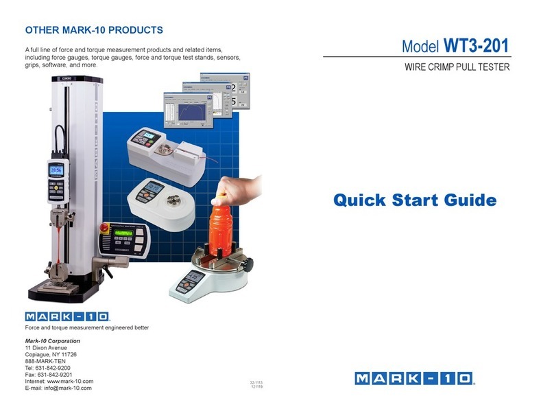 Mark-10 WT3-201 quick start guide