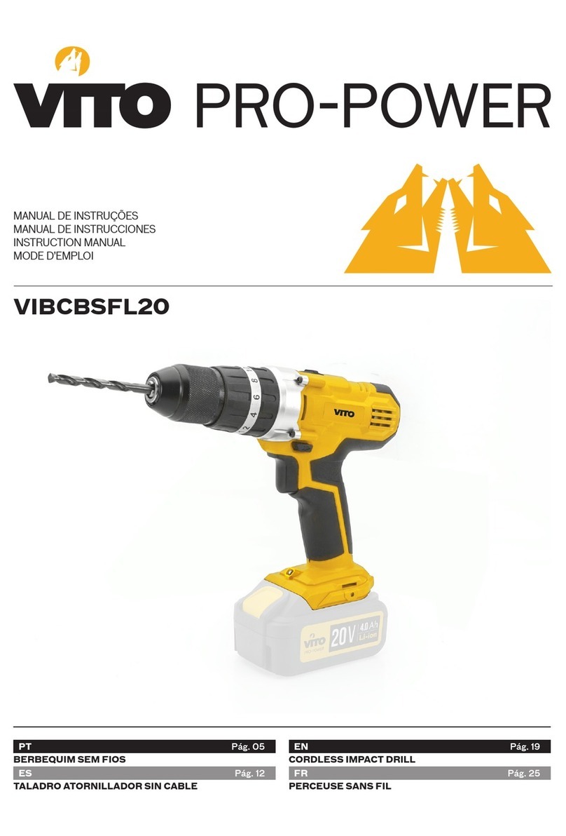 VITO PRO-POWER VIBCBSFL20 instruction manual