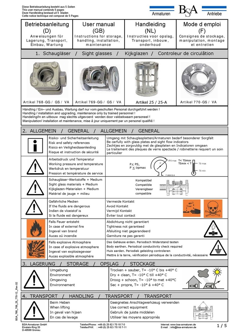 BSA 768-GG User manual