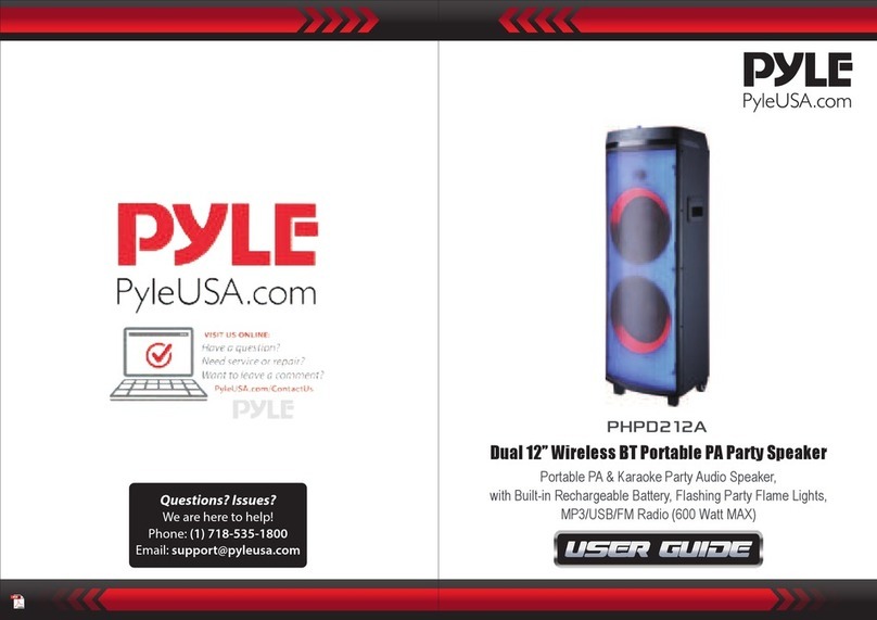 Pyle PGPD212A User manual