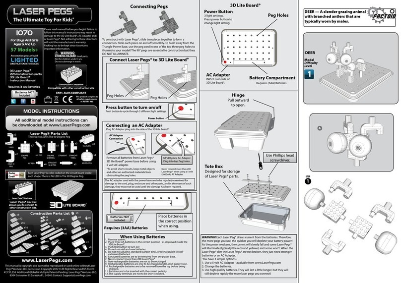 LaserPegs 1070 User manual LaserPegs 1070 User manual