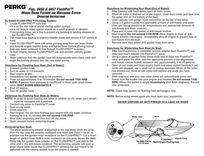 Perko FlushPro 0456 operating instructions