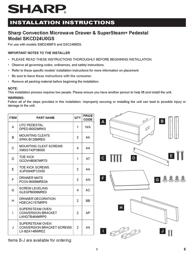 Sharp SKCD24U0GS User manual