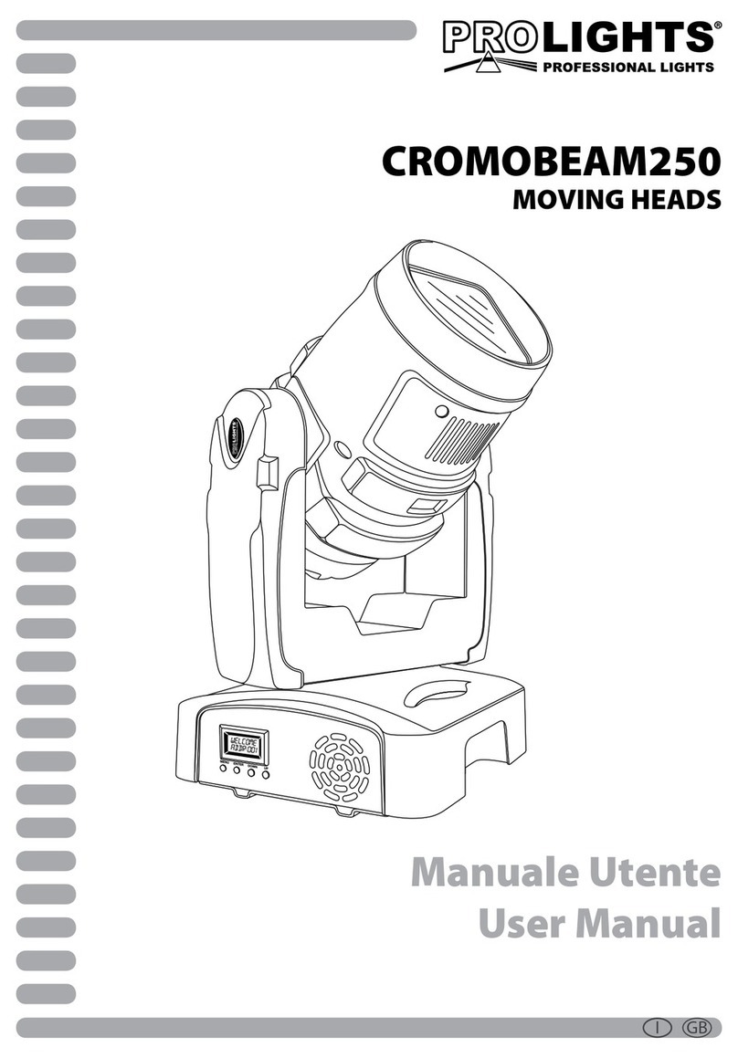 ProLights CROMOBEAM250 user manual
