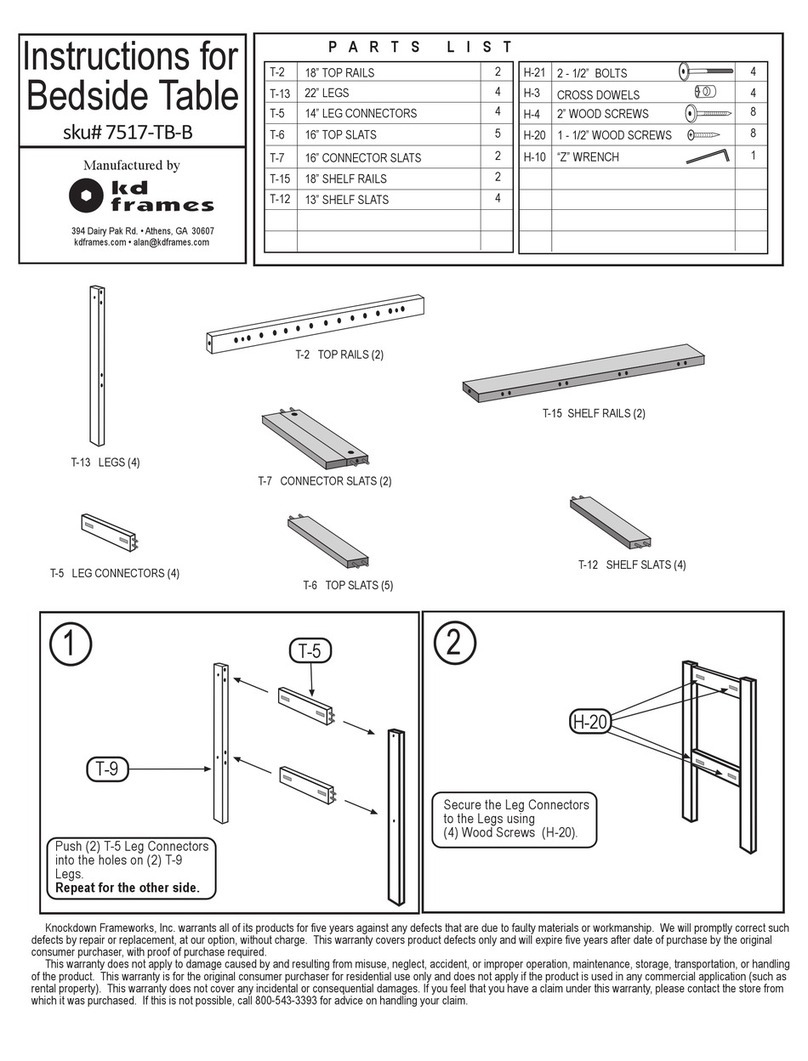 kd frames 7517-TB-B User manual kd frames 7517-TB-B User manual