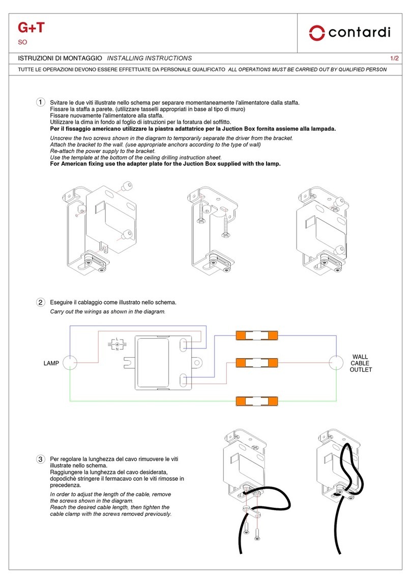 Contardi G+T Installing instructions