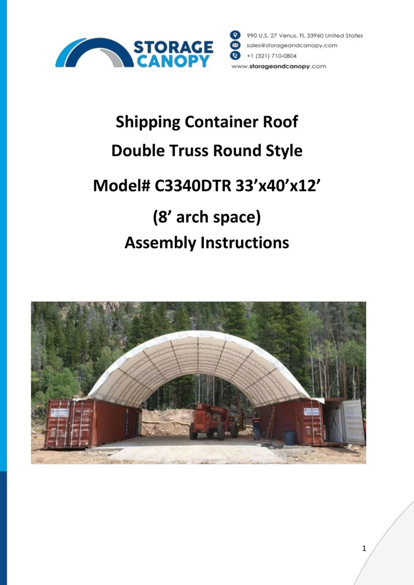 Storage Canopy C3340DTR User manual