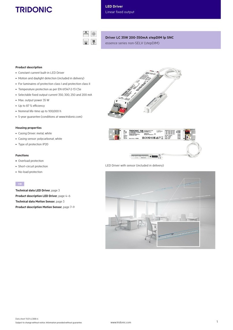 Tridonic Essence LC 35W 200-350mA stepDIM lp SNC manual