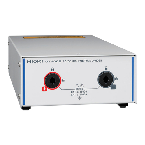 Hioki VT1005 User manual Hioki VT1005 User manual