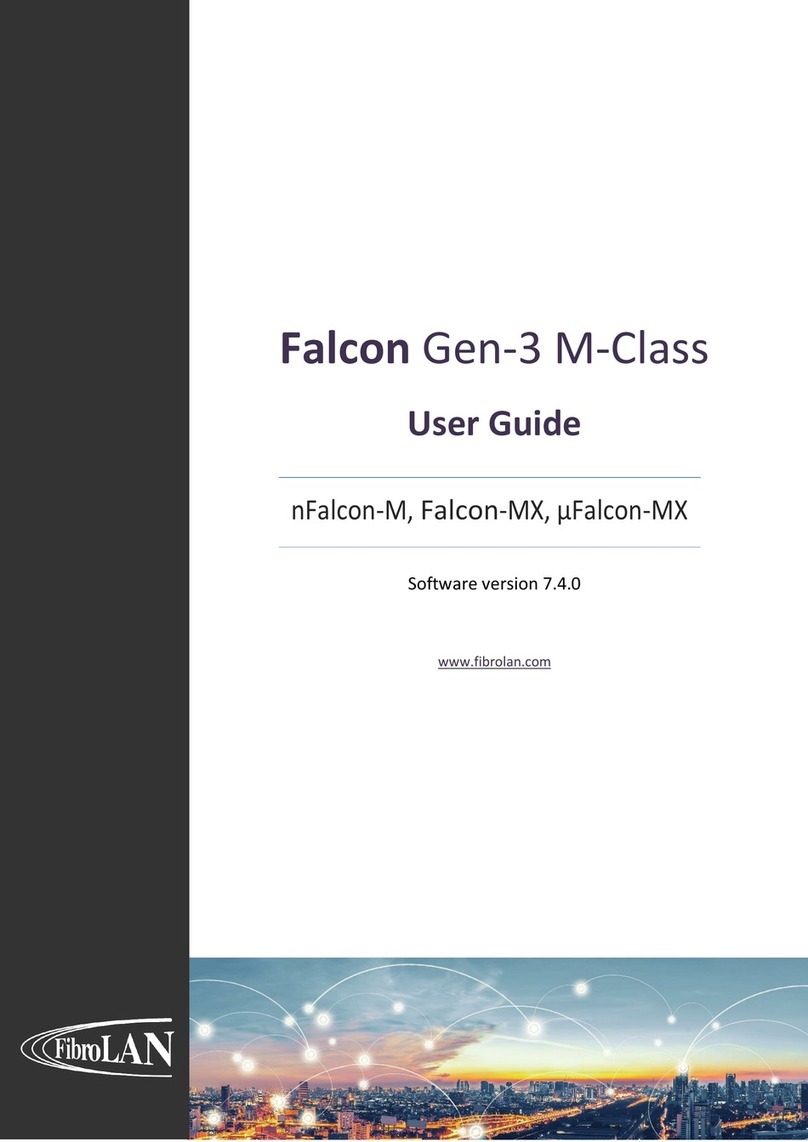 FibroLAN Falcon Gen-3 M-Class User manual