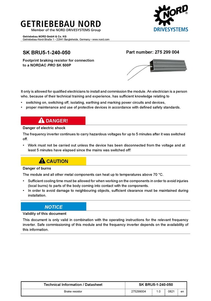 Nord Drivesystems SK BRU5-1-240-050 manual