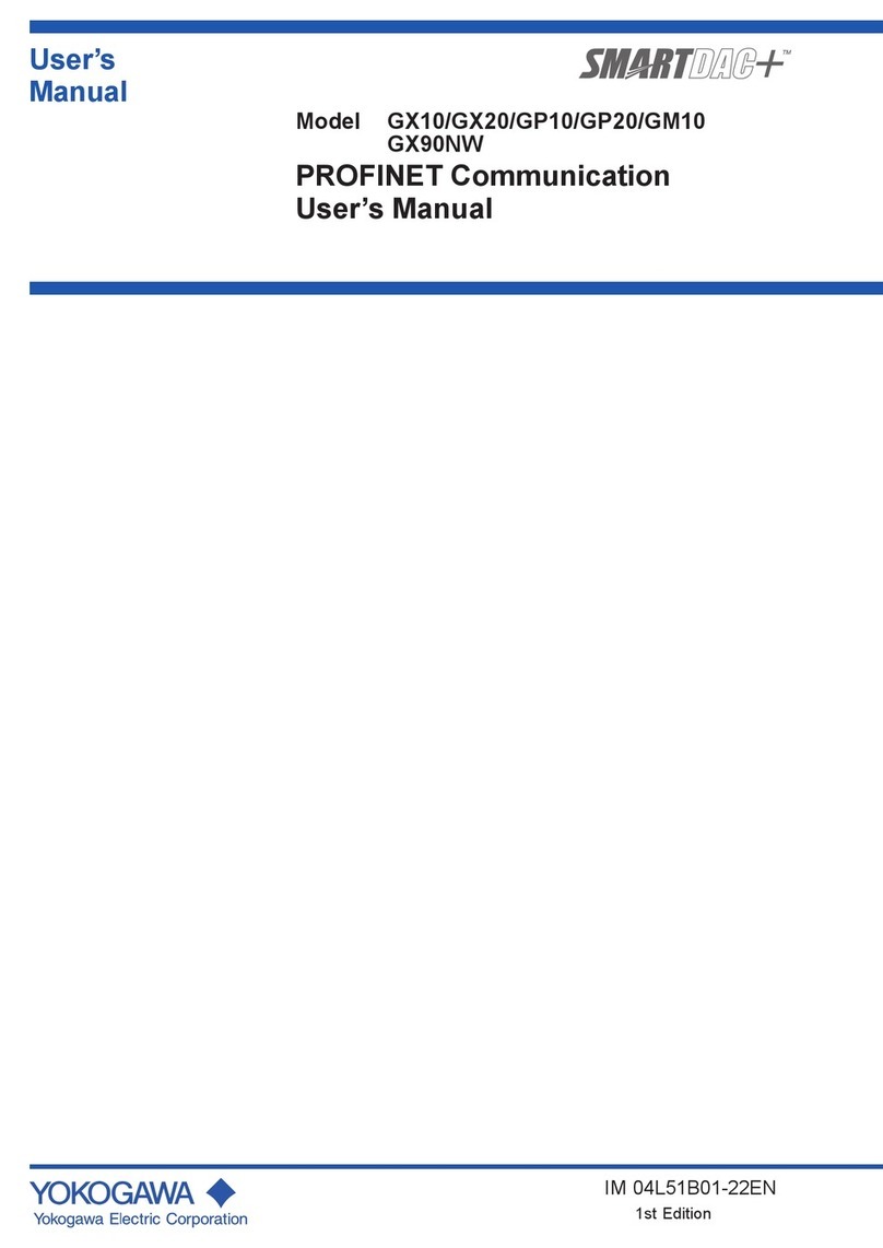 YOKOGAWA SMARTDAC+ GX10 User manual