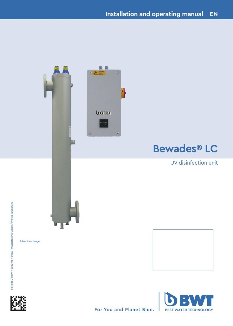 BWT Bewades LC Installation and operating manual