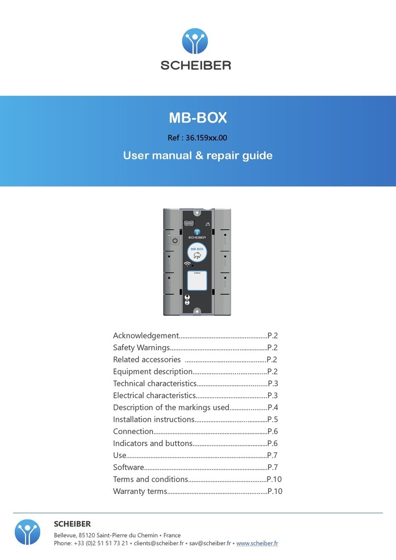 Scheiber MB-BOX User manual