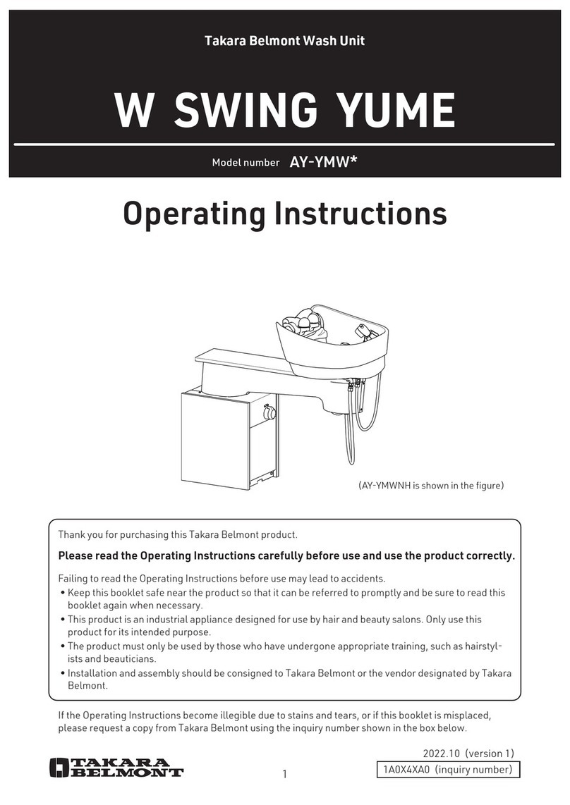 Takara Belmont W SWING YUME operating instructions