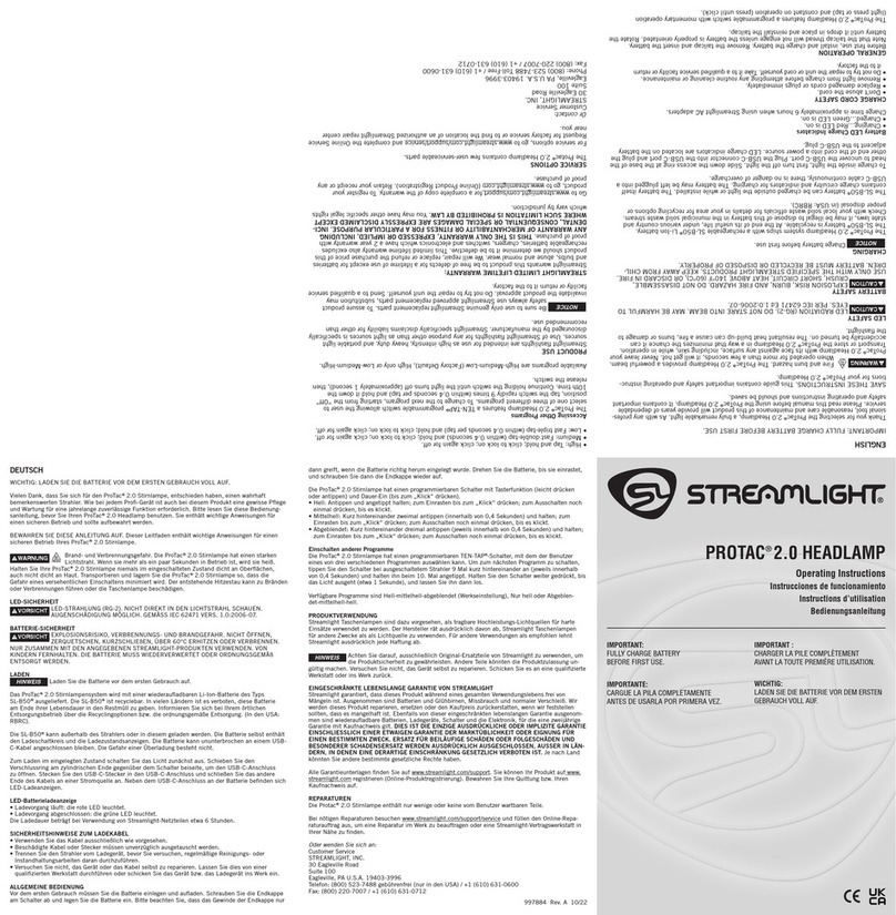 StreamLight PROTAC 2.0 User manual