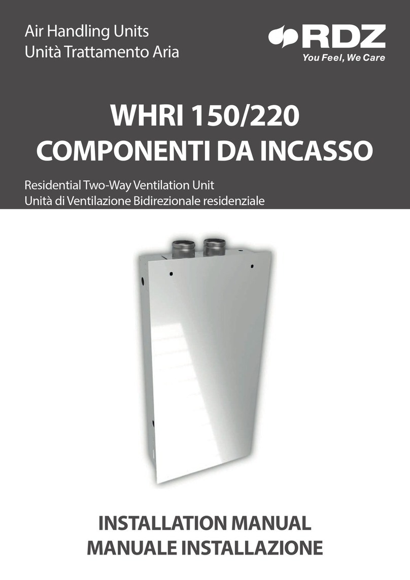 RDZ WHRI 150 User manual