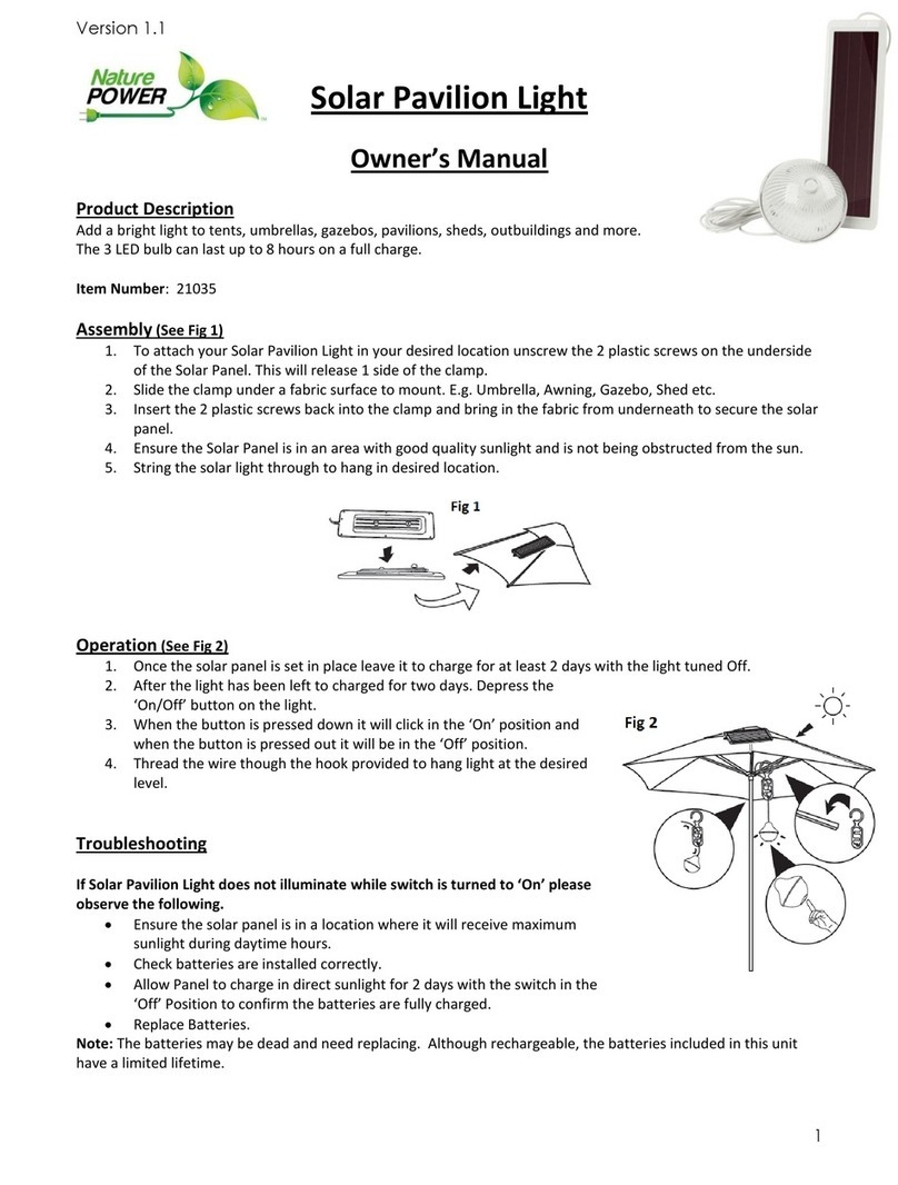 Nature Power 21035 owner's manual Nature Power 21035 owner's manual