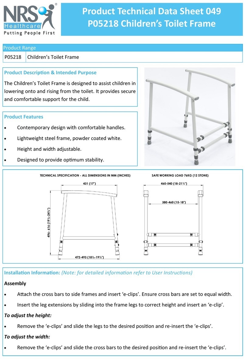 NRS Healthcare P05218 Product technical manual