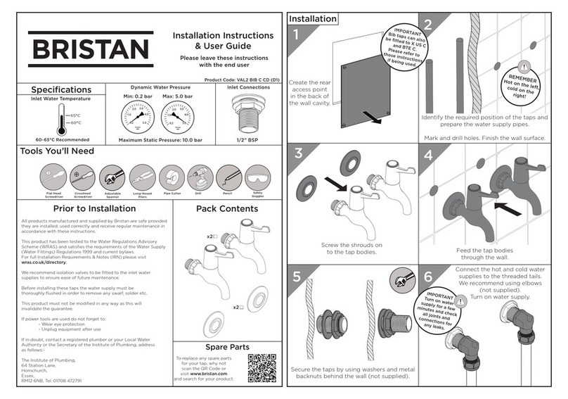 Bristan VAL2 BIB C CD Wiring diagram Bristan VAL2 BIB C CD Wiring diagram