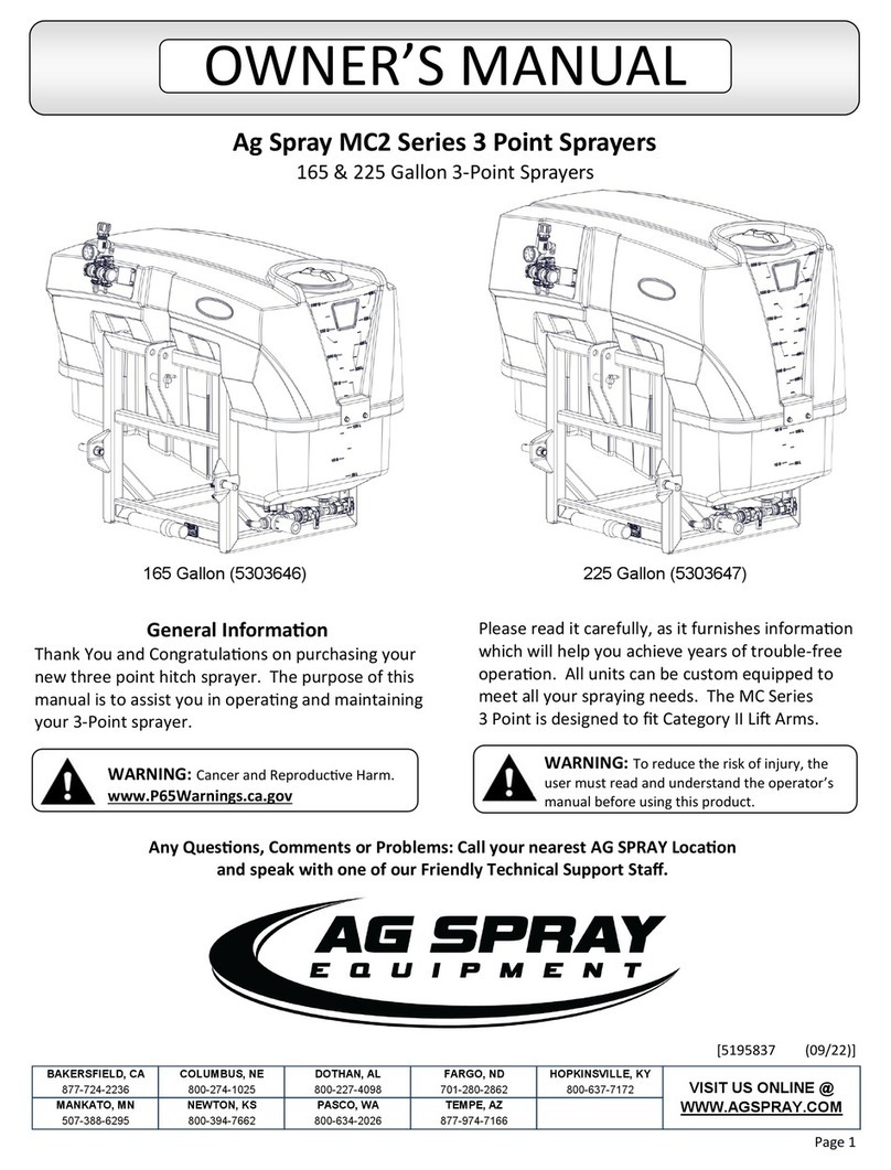 AG SPRAY MC2 Series User manual