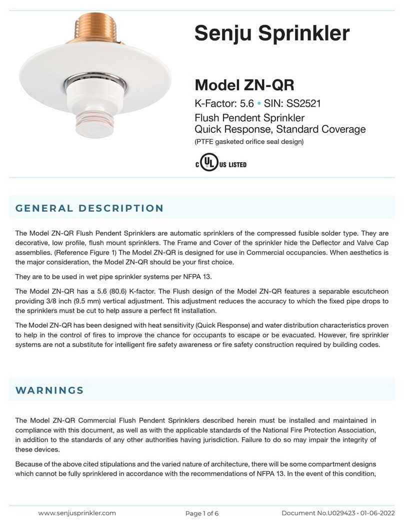 Senju Sprinkler ZN-QR User manual