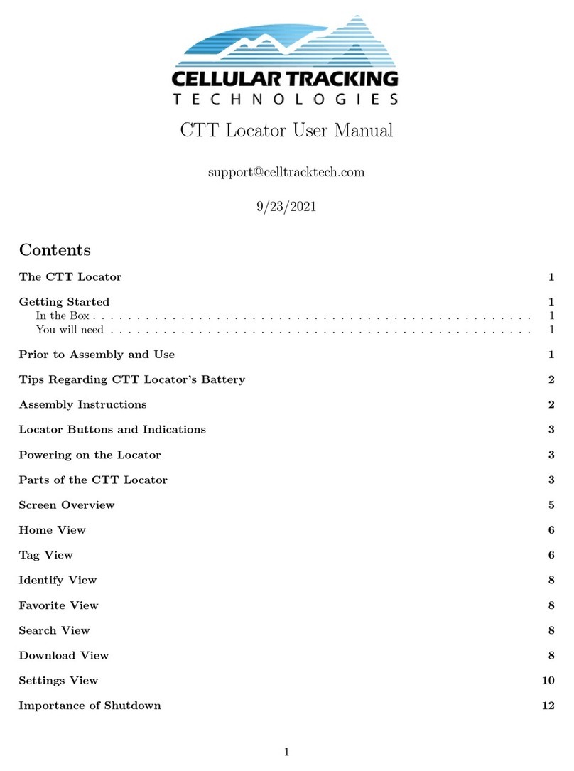 Cellular Tracking Technologies CTT Locator user manual