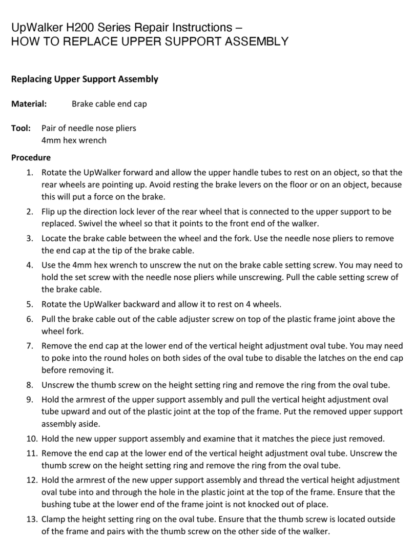UpWalker H200 Series Repair instructions