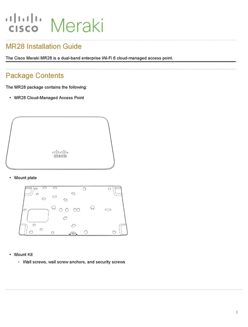 Cisco Meraki MR28 installation guide Cisco Meraki MR28 installation guide