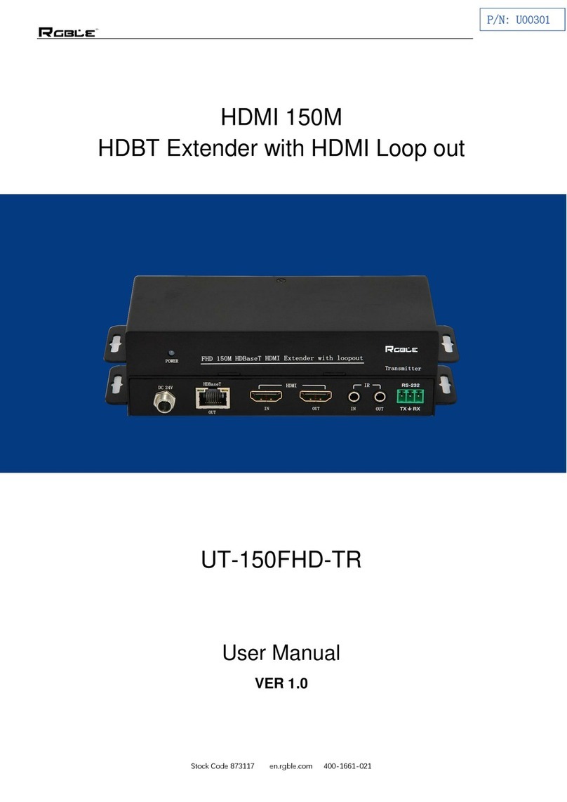 RGBLE UT-150FHD-TR user manual