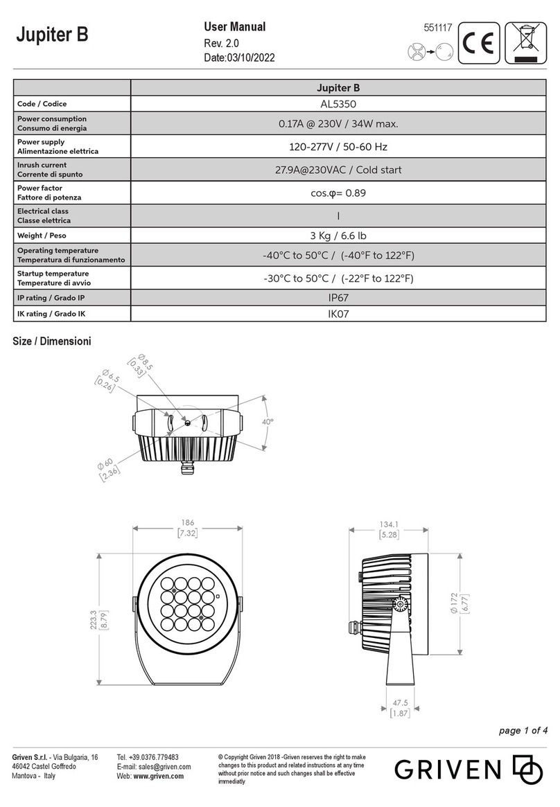 Griven Jupiter B User manual