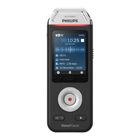 Philips VoiceTracer DVT2110 User manual