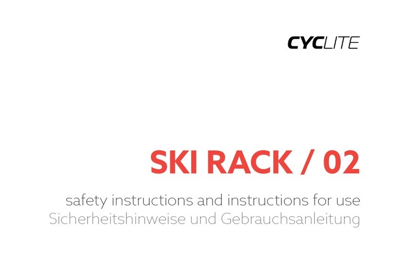 CYCLITE SKI RACK / 02 Instructions for use CYCLITE SKI RACK / 02 Instructions for use