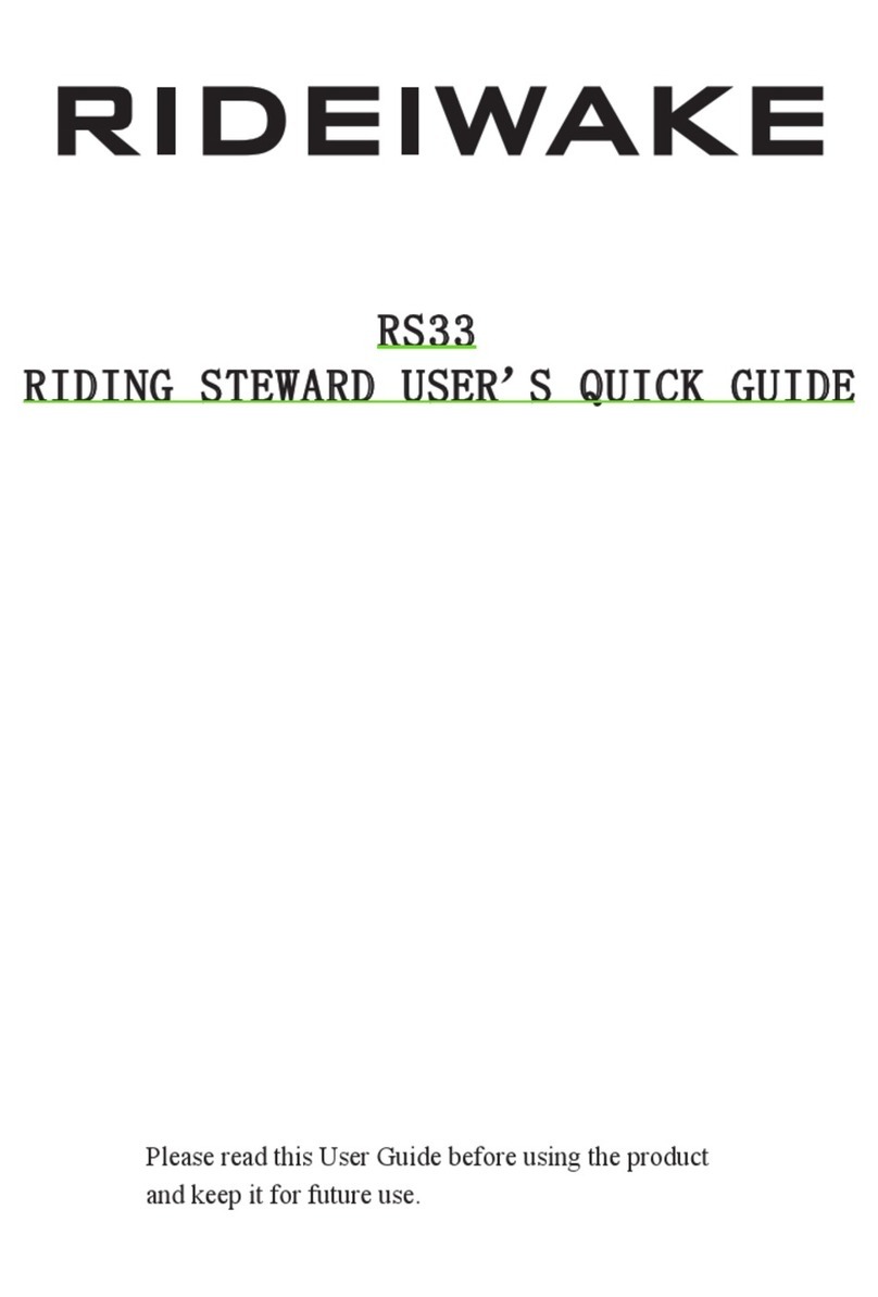 RIDEIWAKE RS33 User quick guide