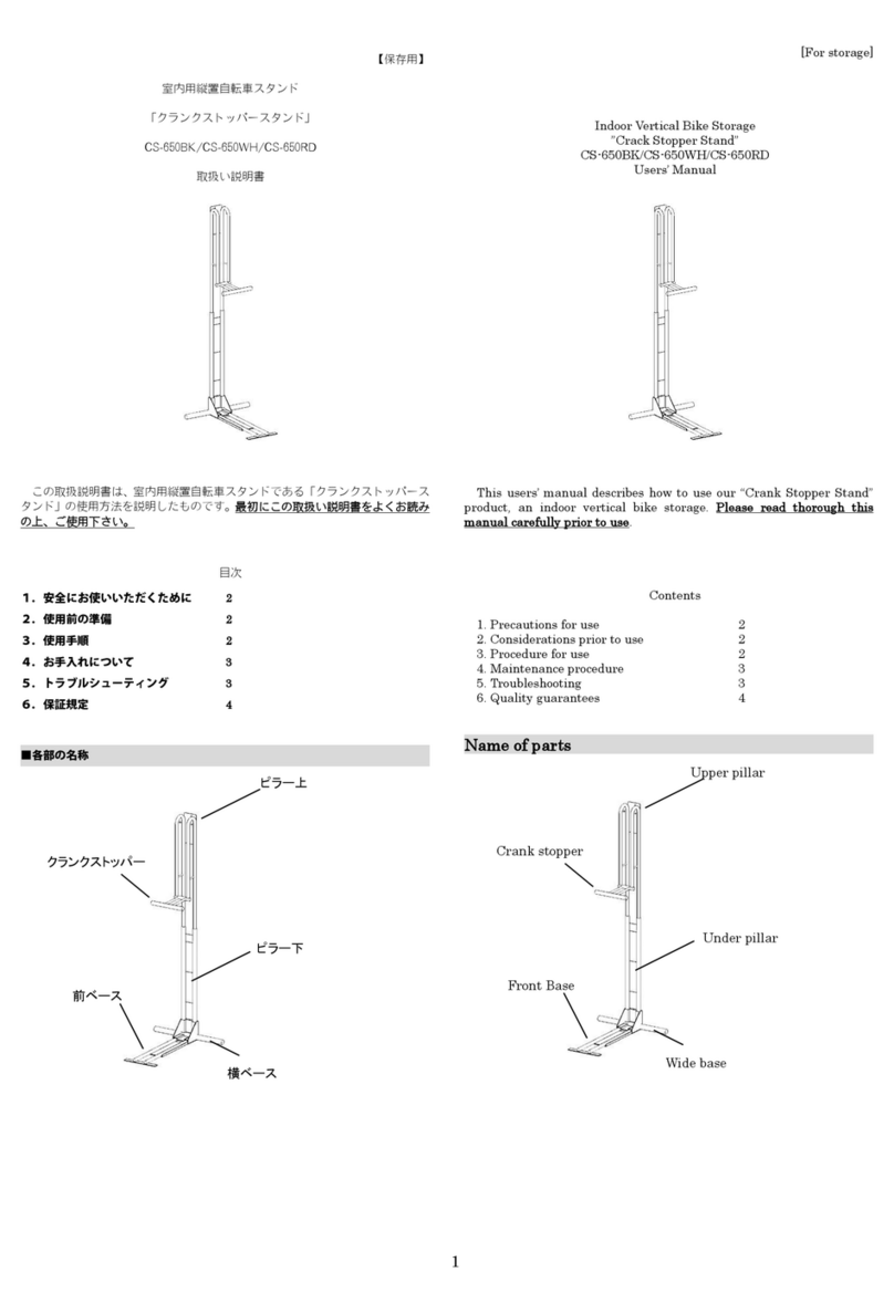 CycleLocker CS-650BK user manual