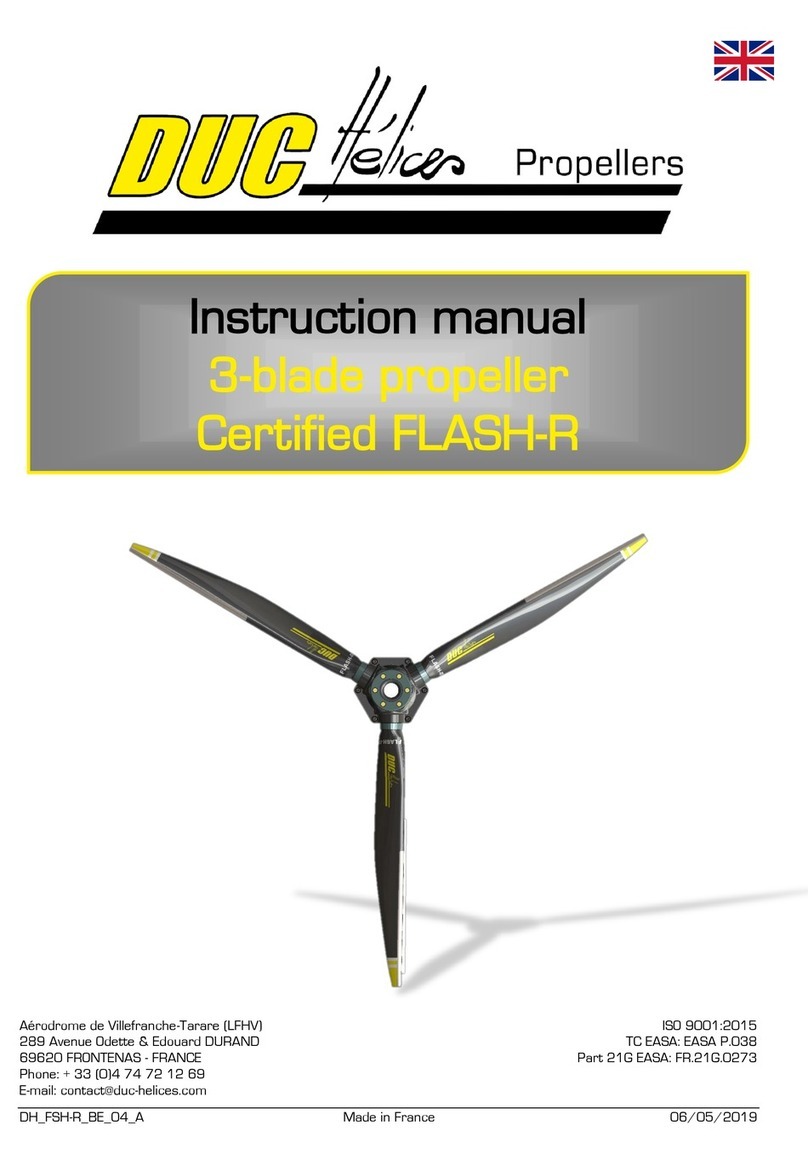 DUC Hélices FLASH-R instruction manual