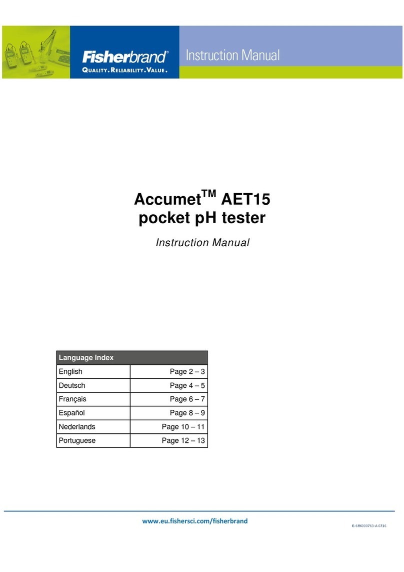 Fisherbrand Accumet AET15 instruction manual Fisherbrand Accumet AET15 instruction manual