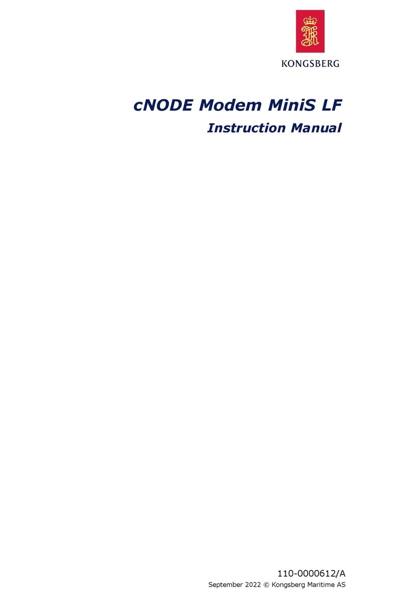 Kongsberg cNODE MiniS LF instruction manual