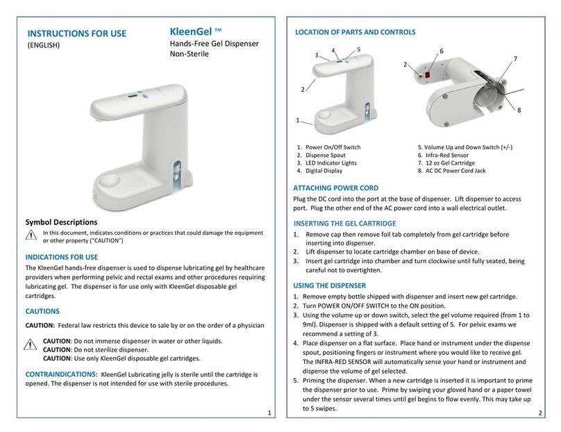 KleenGel 1001 Instructions for use