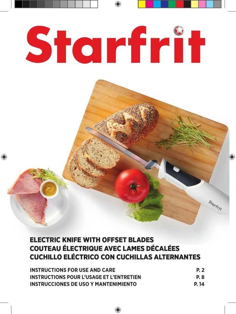 STARFRIT 024765 Instructions for use and care
