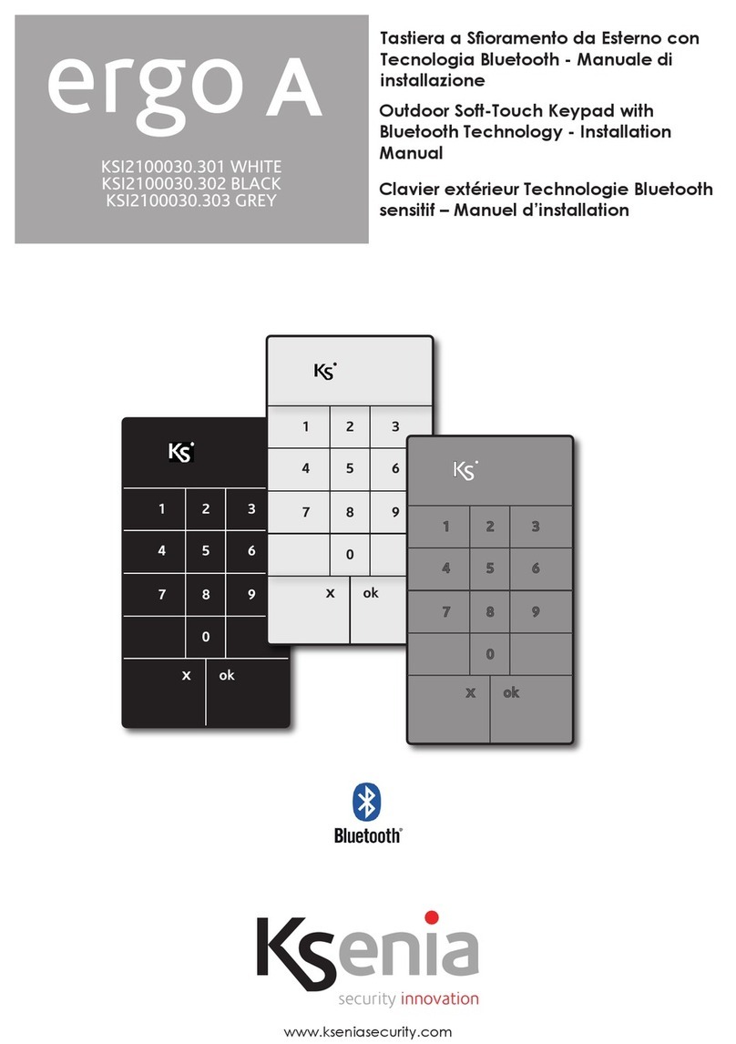 Ksenia ergo A KSI2100030.301 WHITE User manual
