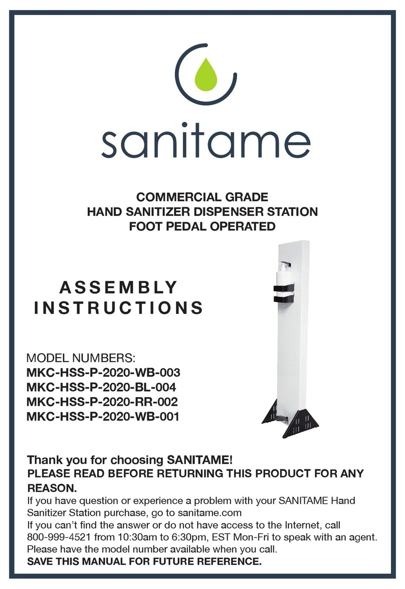Sanitame MKC-HSS-P-2020-WB-003 Assembly instructions