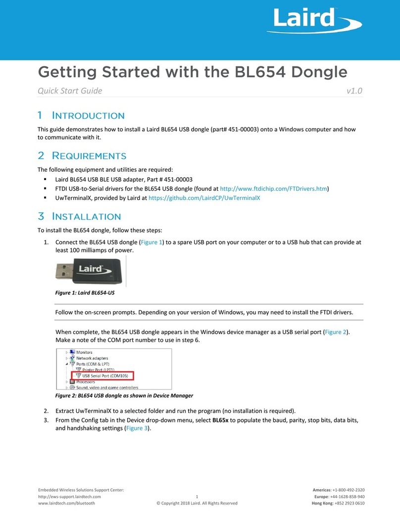 Laird BL654 quick start guide