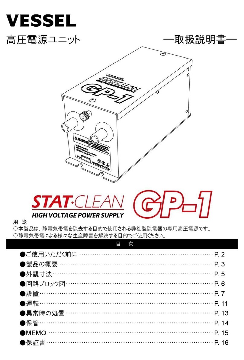 Vessel StatClean GP-1 instruction manual