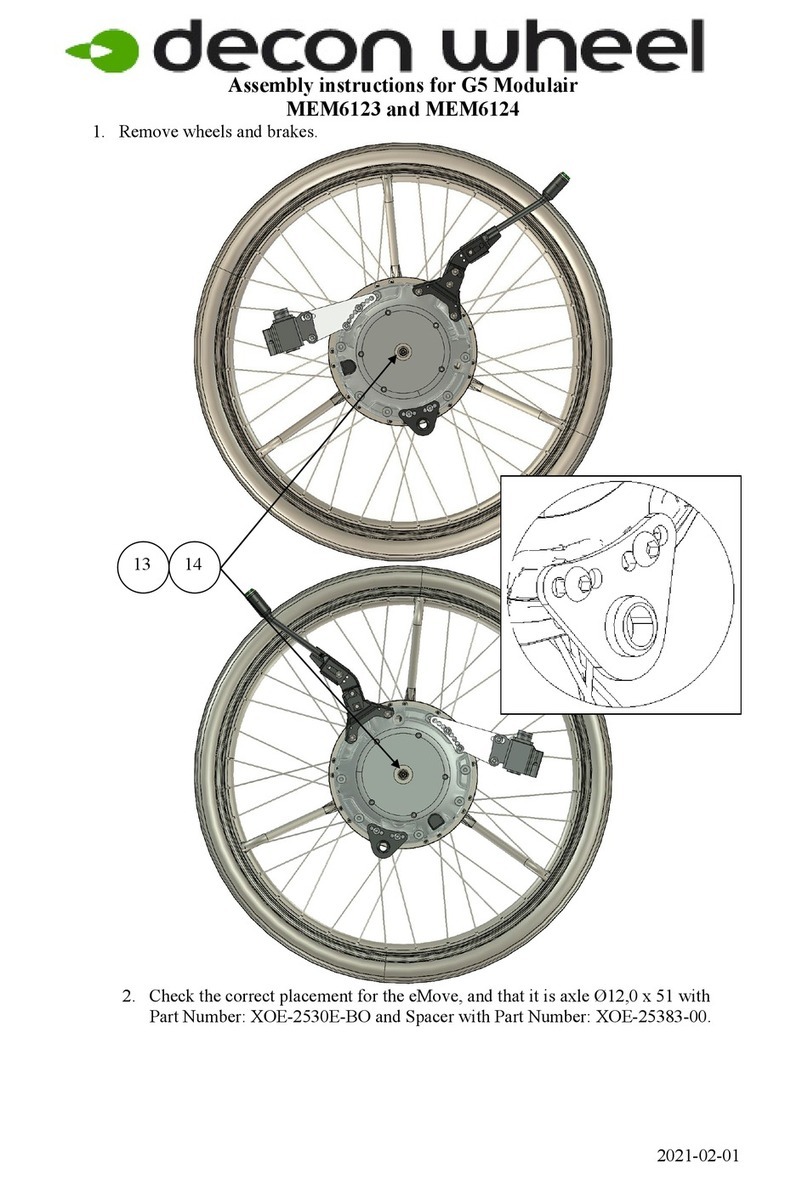 Decon wheel G5 Modulair Assembly instructions
