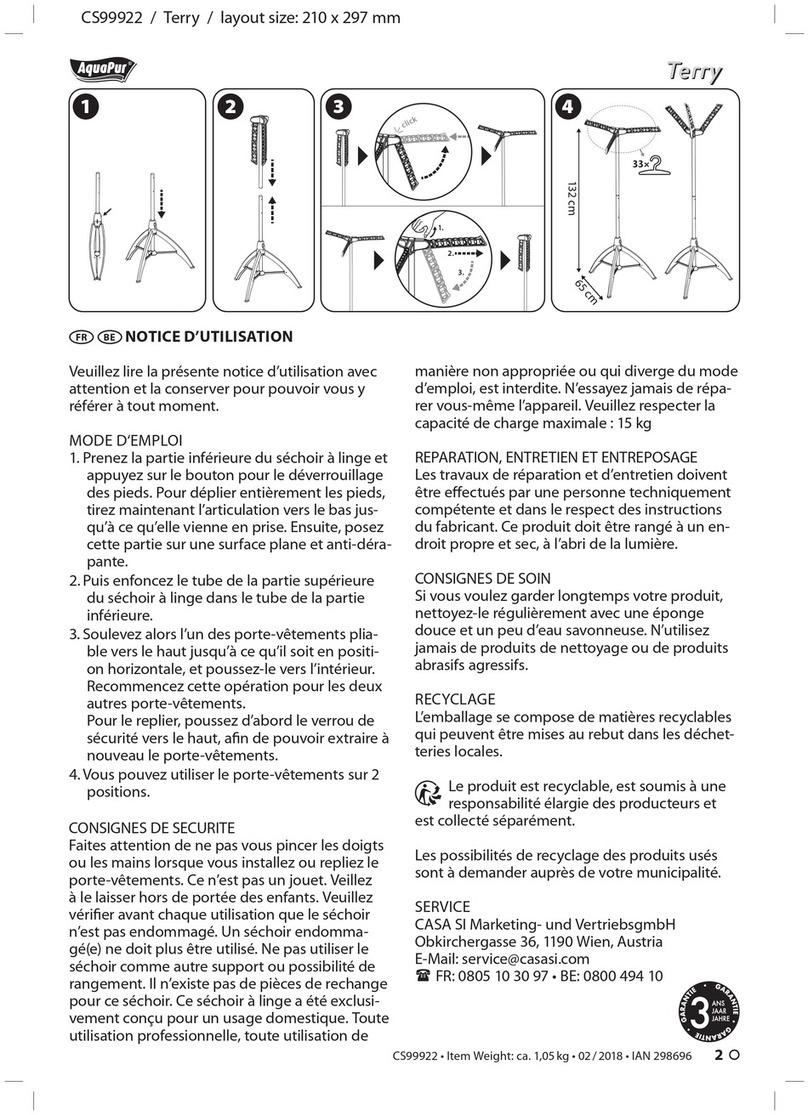 AquaPur Terry CS99922 operating instructions