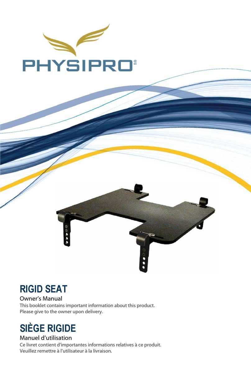 Physipro RIGID SEAT owner's manual