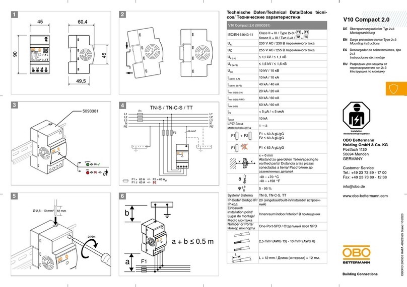 OBO Bettermann V10 Compact 2.0 Mounting instructions