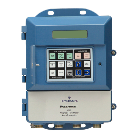 Emerson Rosemount 8782 User manual