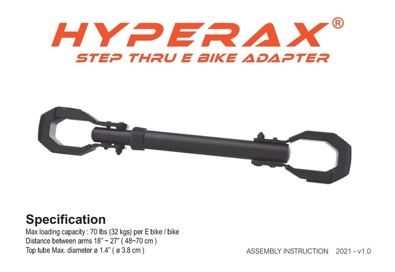 HYPERAX STEP THRU E BIKE ADAPTER Assembly instruction